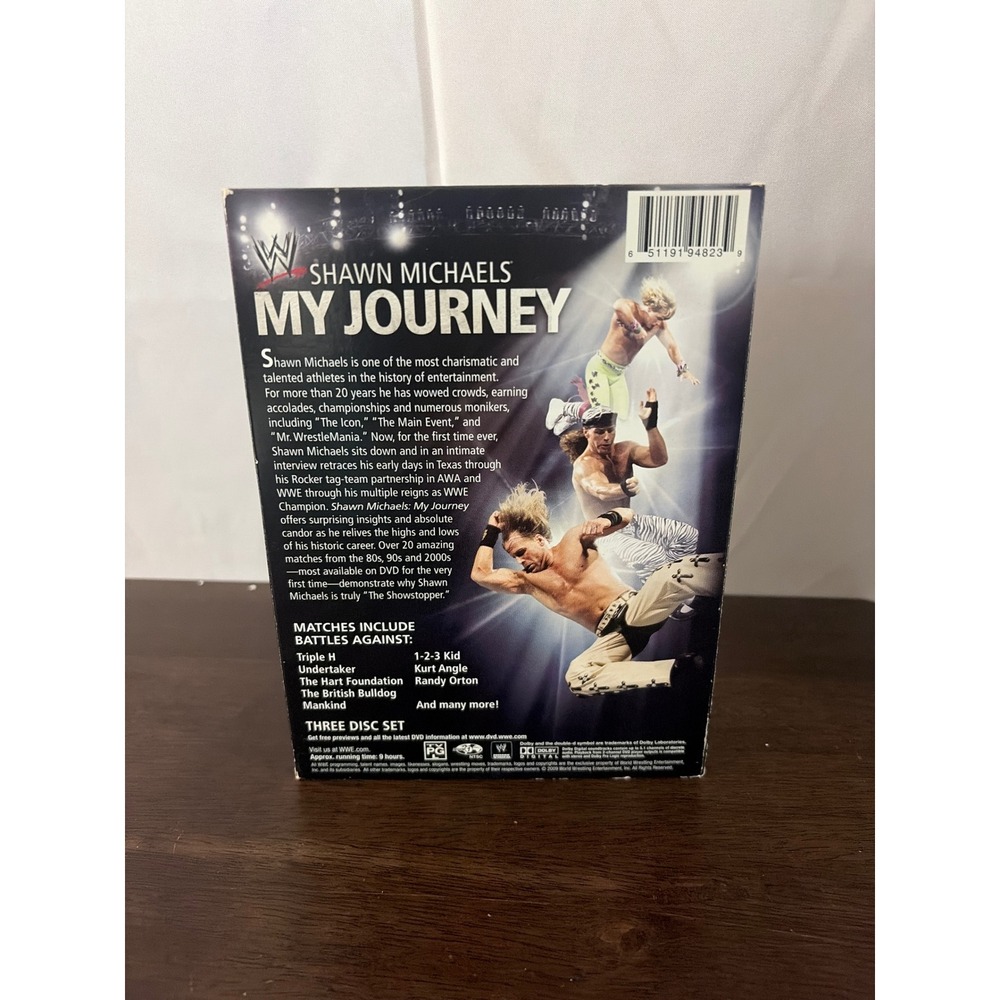 WWE Shawn Michaels My Journey 3 Disc DVD Set HBK Heartbreak Kid‎ 2009 PG - Picture 2 of 9